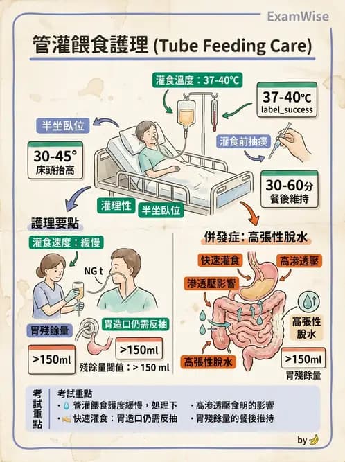 護理師 - 營養與管灌飲食 - AI 圖文解析預覽