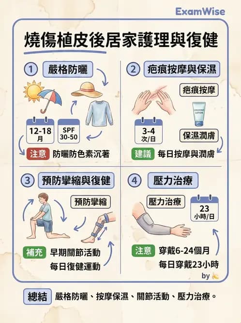 護理師 - 燒傷護理 - AI 圖文解析預覽
