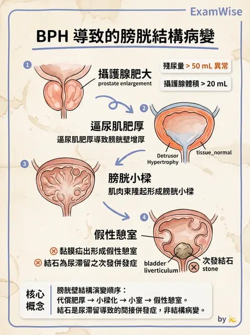 護理師 - 泌尿道疾病與排尿障礙 - AI 圖文解析預覽