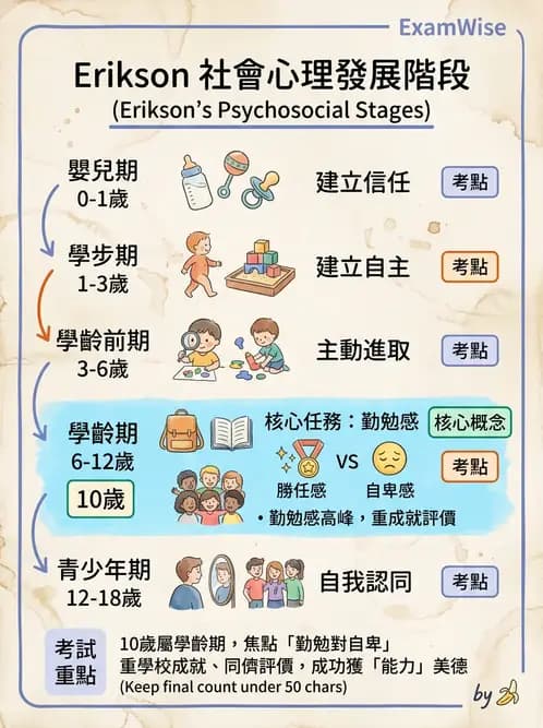 護理師 - 兒童心理社會發展與遊戲 - AI 圖文解析預覽