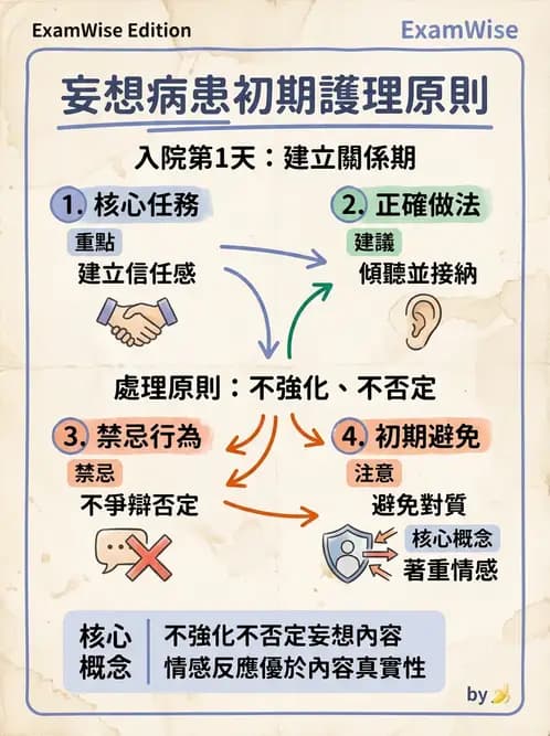 護理師 - 思覺失調症護理 - AI 圖文解析預覽