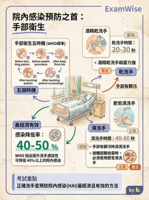 護理師 - 無菌消毒與感染控制 - AI 圖文解析預覽
