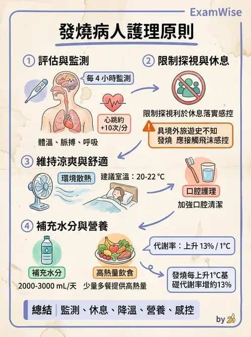 護理師 - 體溫與呼吸評估 - AI 圖文解析預覽