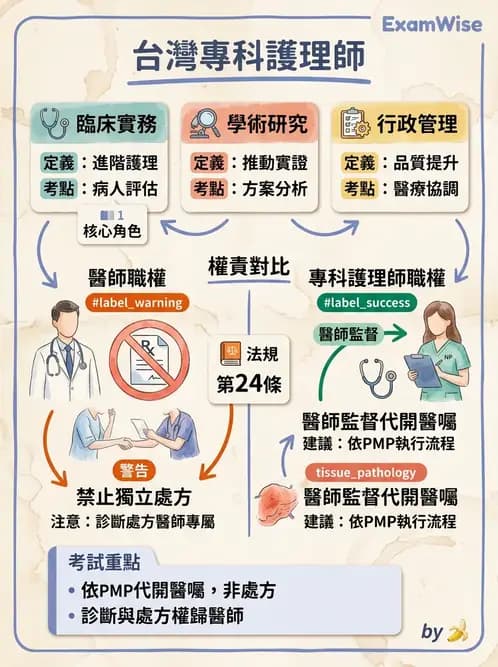 護理師 - 護理理論與專業倫理 - AI 圖文解析預覽