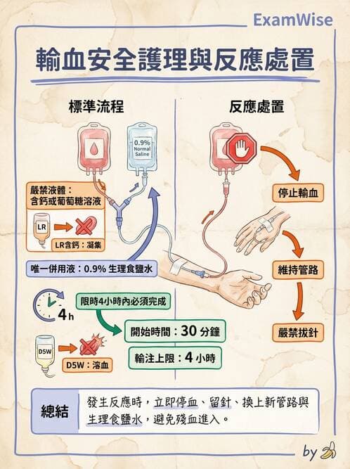 護理師 - 輸血與藥物計算 - AI 圖文解析預覽