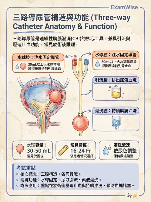 護理師 - 泌尿排泄與導尿護理 - AI 圖文解析預覽
