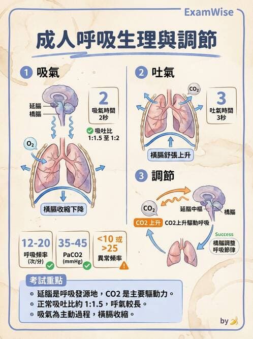 護理師 - 體溫與呼吸評估 - AI 圖文解析預覽