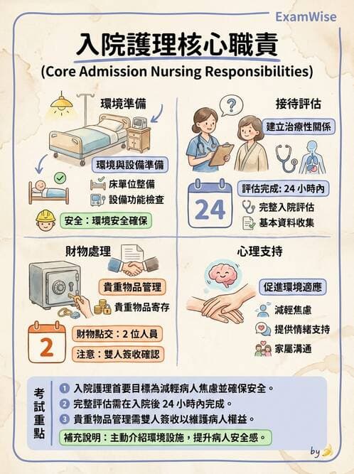 護理師 - 護理安全與環境管理 - AI 圖文解析預覽