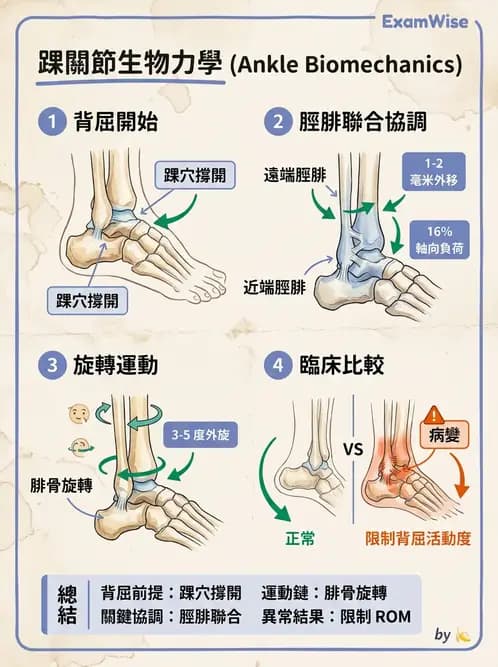 物治 - 踝與足部肌動學與生物力學 - AI 圖文解析預覽