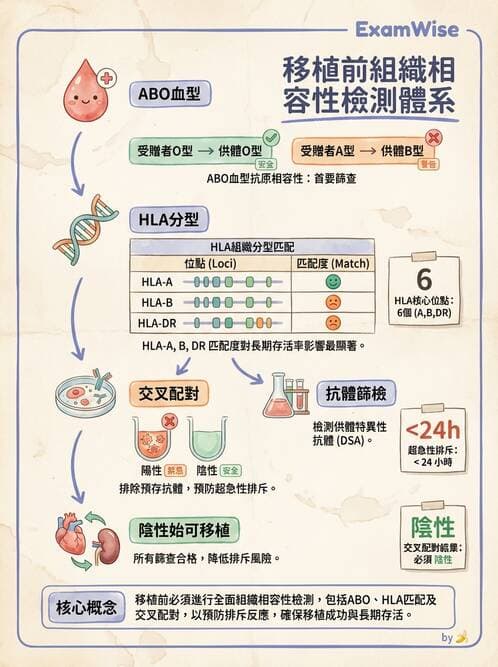 護理師 - 器官移植與AIDS - AI 圖文解析預覽