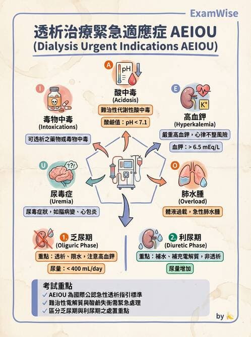 護理師 - 透析、電解質與酸鹼平衡 - AI 圖文解析預覽