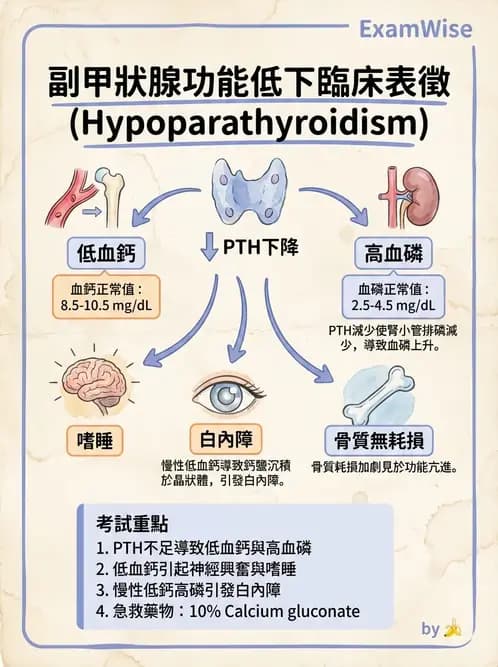 護理師 - 甲狀腺與副甲狀腺疾病 - AI 圖文解析預覽