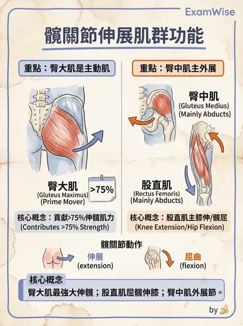 物治 - 軀幹與下肢肌肉解剖 - AI 圖文解析預覽