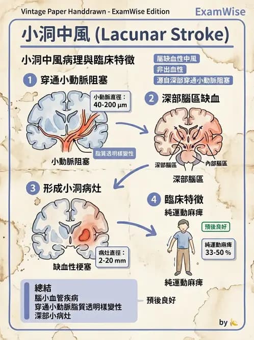 物治 - 腦中風病理與血管解剖 - AI 圖文解析預覽