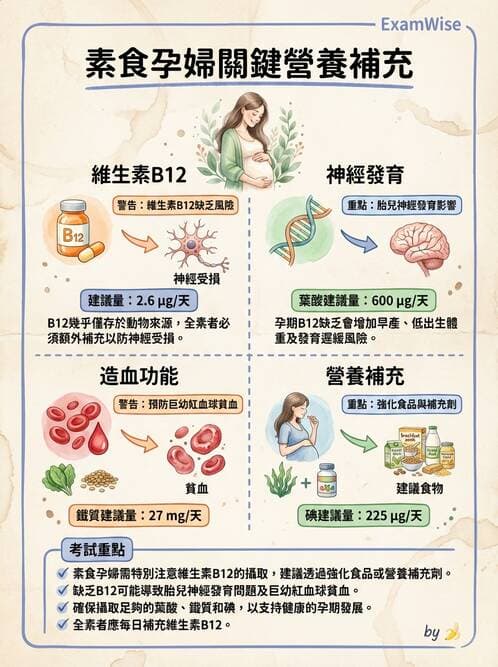 護理師 - 孕期營養心理與衛生政策 - AI 圖文解析預覽