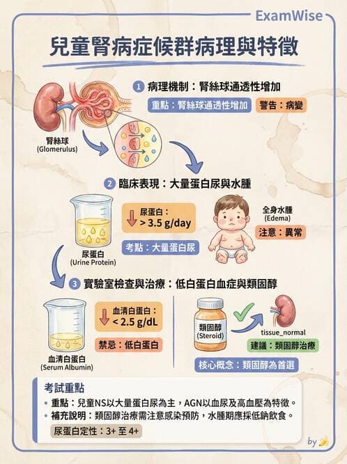 護理師 - 兒童泌尿系統疾病 - AI 圖文解析預覽