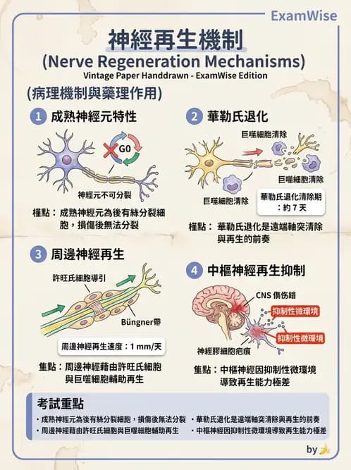 物治 - 神經系統生理 - AI 圖文解析預覽