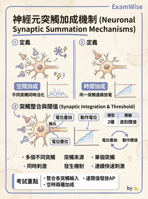 物治 - 神經系統生理 - AI 圖文解析預覽
