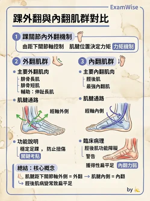 物治 - 踝與足部肌動學與生物力學 - AI 圖文解析預覽