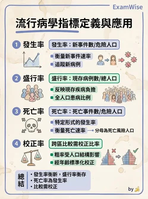 物治 - 流行病學與健康篩檢 - AI 圖文解析預覽