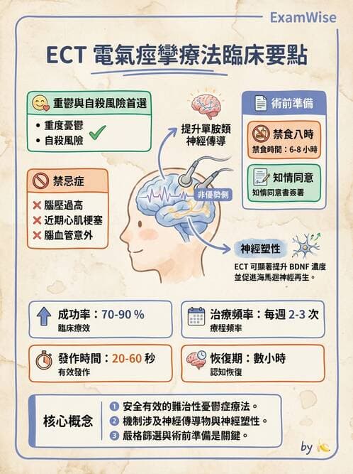 護理師 - 精神科藥物與生物治療 - AI 圖文解析預覽