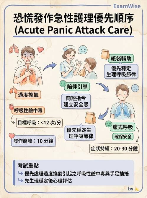 護理師 - 焦慮症與壓力相關障礙 - AI 圖文解析預覽