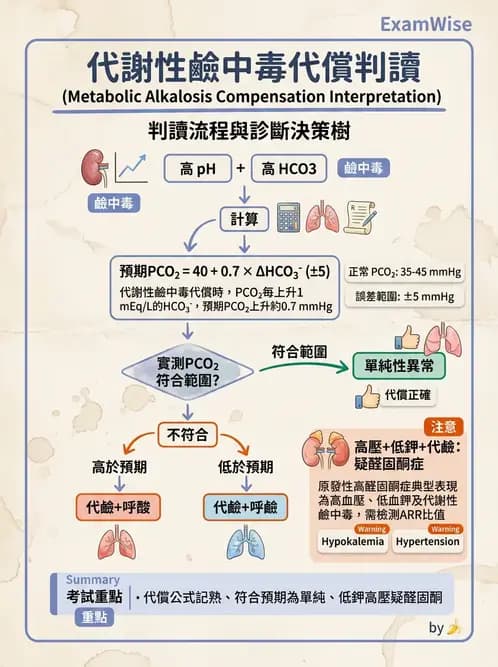 內專 - 酸鹼平衡異常 - AI 圖文解析預覽