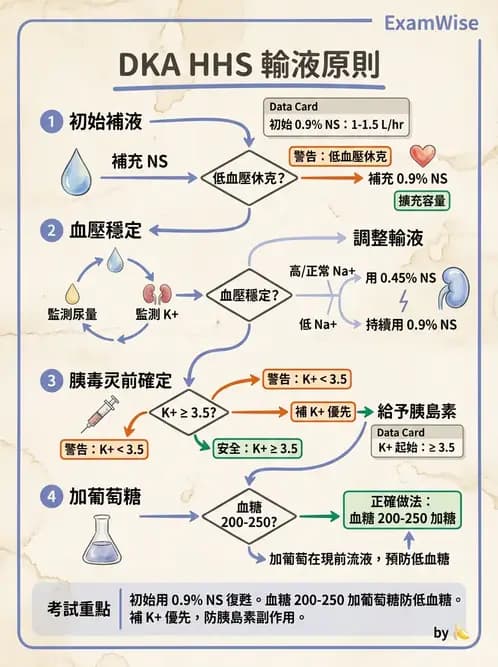 內專 - 糖尿病急慢性併發症與住院管理 - AI 圖文解析預覽
