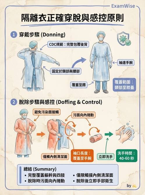 護理師 - 無菌消毒與感染控制 - AI 圖文解析預覽