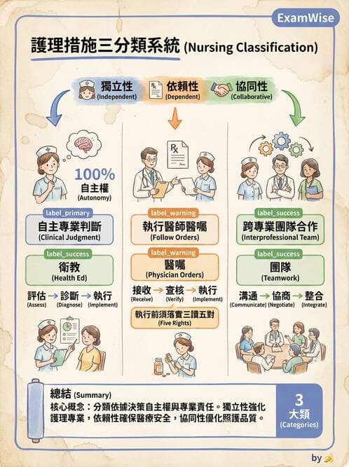 護理師 - 護理理論與專業倫理 - AI 圖文解析預覽