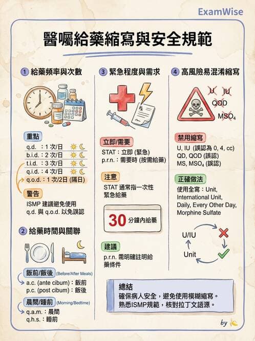護理師 - 給藥原則與口服給藥 - AI 圖文解析預覽