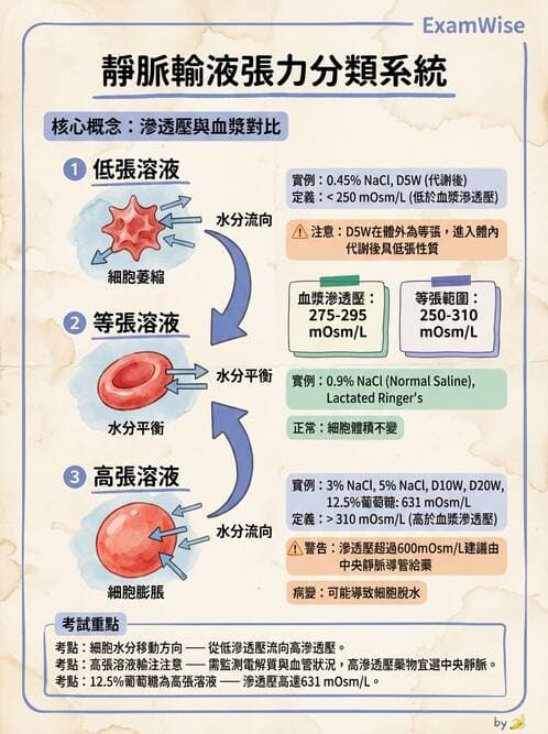 護理師 - 靜脈輸液與電解質平衡 - AI 圖文解析預覽