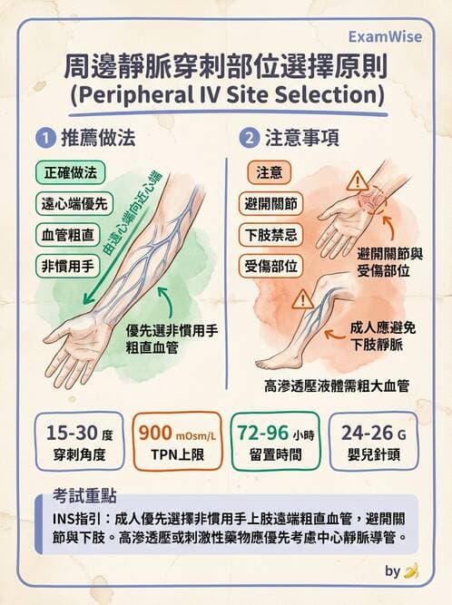護理師 - 靜脈輸液與電解質平衡 - AI 圖文解析預覽