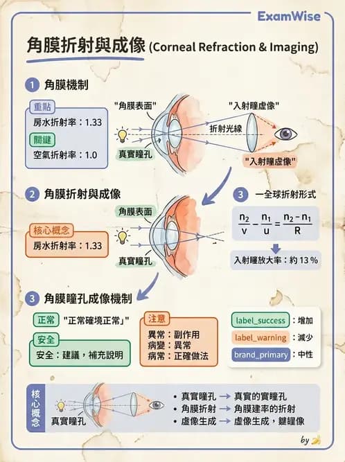 驗光師 - 眼球屈光系統基本原理 - AI 圖文解析預覽