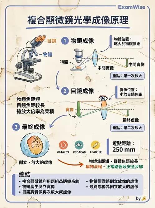 驗光師 - 薄透鏡成像計算與成像性質 - AI 圖文解析預覽
