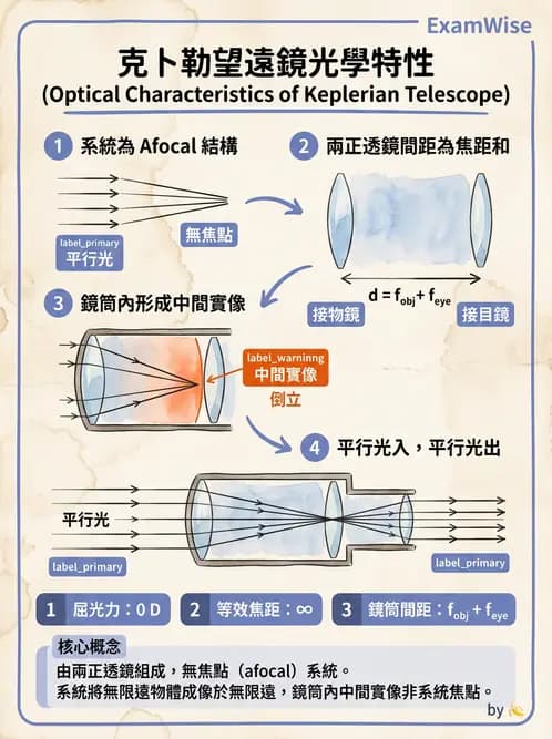 驗光師 - 薄透鏡成像計算與成像性質 - AI 圖文解析預覽