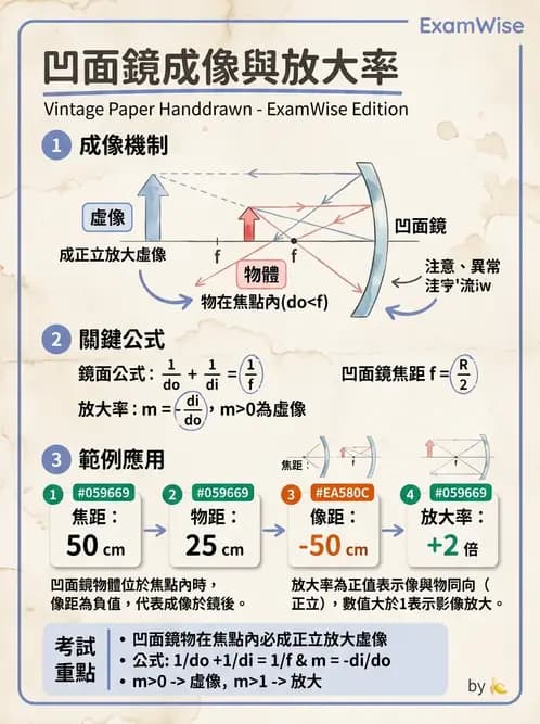 驗光師 - 散光焦線、面鏡與屈光不正成像 - AI 圖文解析預覽