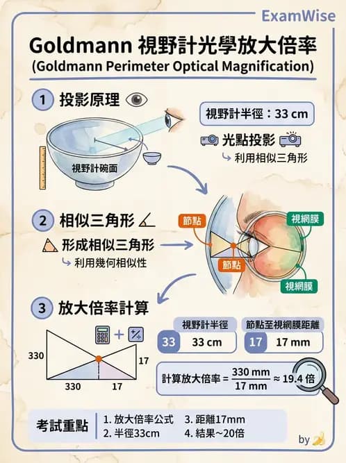 驗光師 - 模型眼屈光計算與屈光不正 - AI 圖文解析預覽