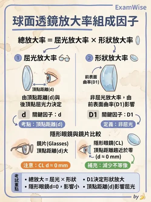 驗光師 - 鏡片放大率、材質與特殊鏡片 - AI 圖文解析預覽