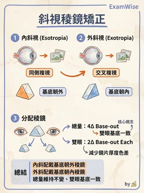 驗光師 - 稜鏡處方與垂直聚散處置 - AI 圖文解析預覽