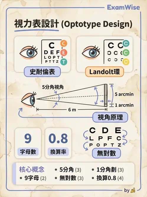 驗光師 - 視力檢查與視力值換算 - AI 圖文解析預覽