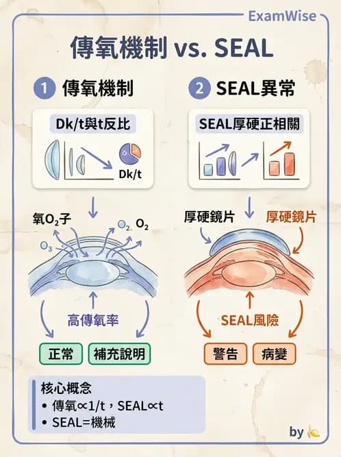 驗光師 - 軟式鏡片含水量、透氧與濕潤性 - AI 圖文解析預覽