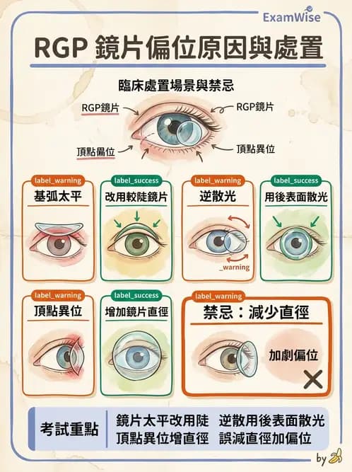 驗光師 - 硬式隱形眼鏡驗配與螢光判讀 - AI 圖文解析預覽