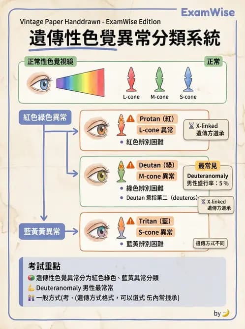 驗光師 - 功能性評估、對比敏感度與色覺 - AI 圖文解析預覽