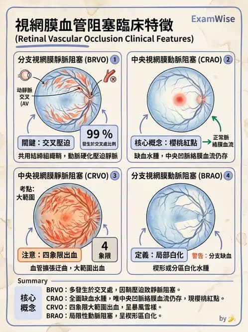 驗光師 - 血管阻塞、甲狀腺眼疾與其他全身性眼病變 - AI 圖文解析預覽