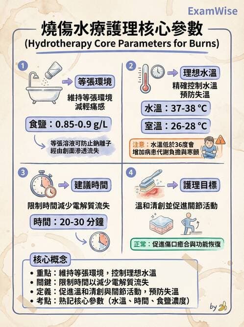 護理師 - 燒傷護理 - AI 圖文解析預覽