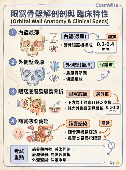 驗光師 - 眼窩骨骼與開口解剖 - AI 圖文解析預覽