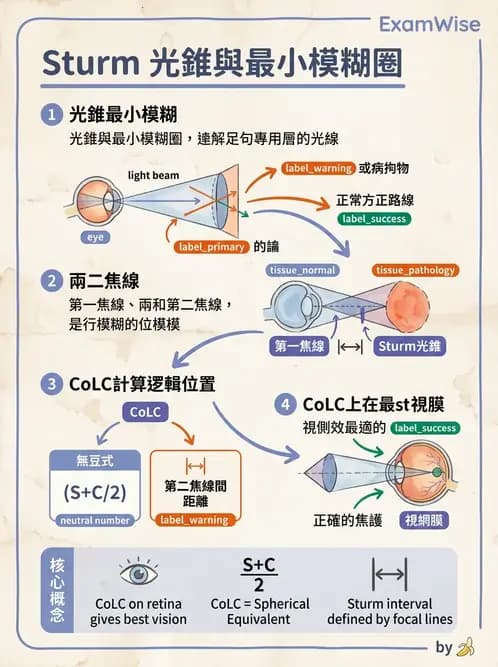 驗光師 - 散光焦線、面鏡與屈光不正成像 - AI 圖文解析預覽