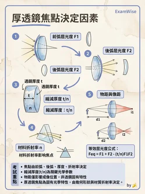 驗光師 - 厚透鏡屈光力計算 - AI 圖文解析預覽