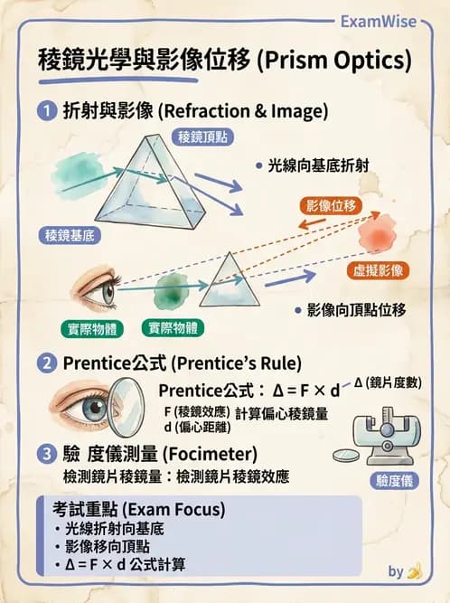 驗光師 - 稜鏡臨床應用 - AI 圖文解析預覽